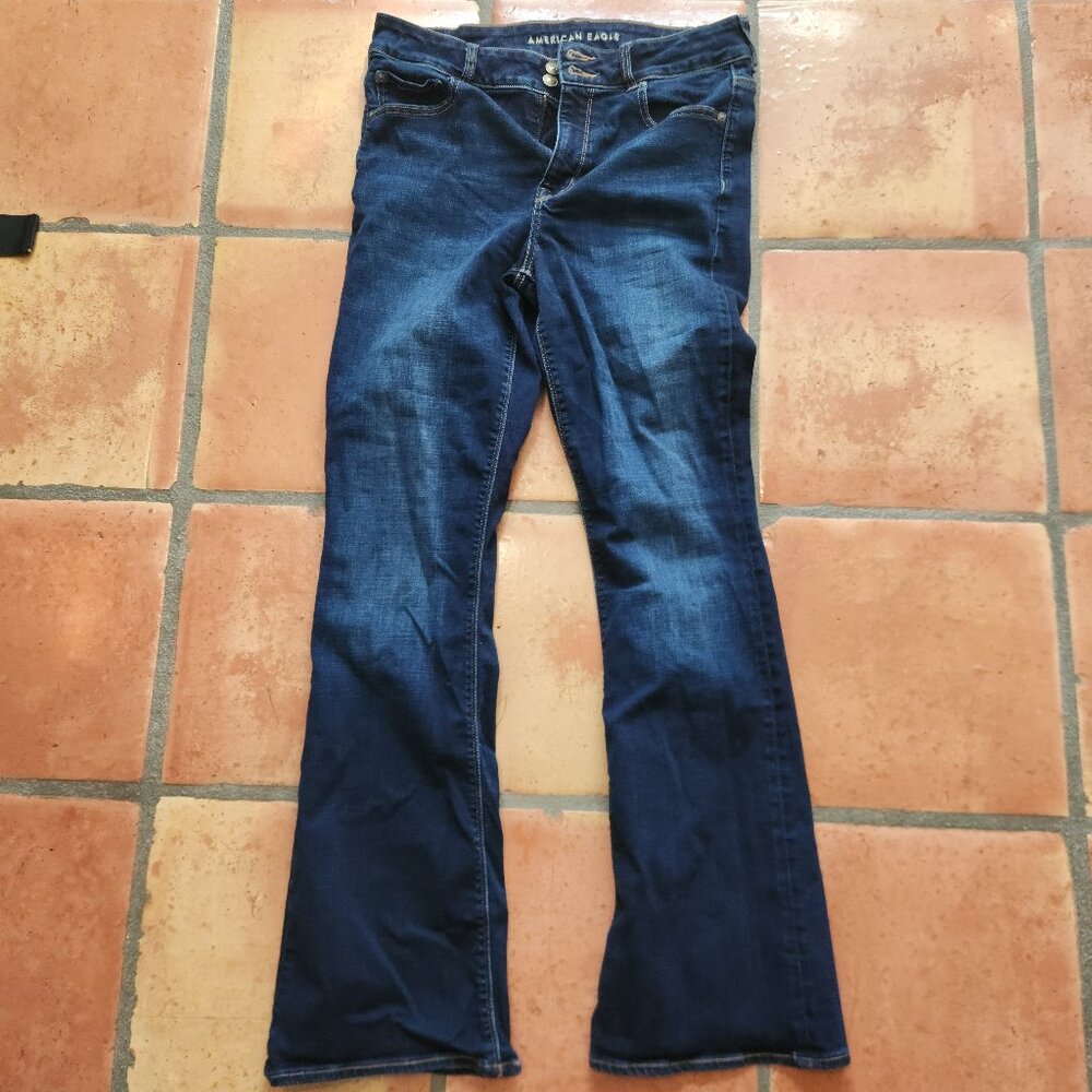 American Eagle Size 14 Long Flare Jeans